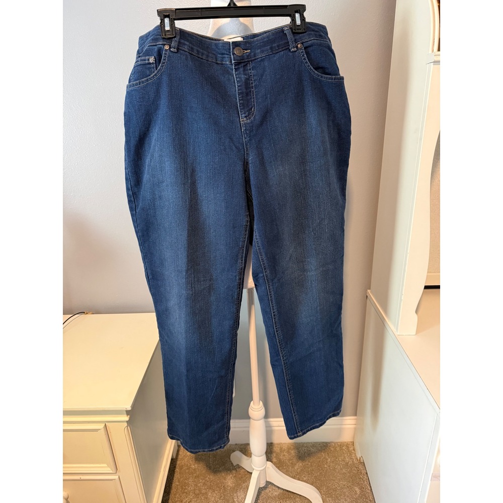 Just My Size by Hanes Classic Fit Denim Jeans 20W Vintage Blue Straight Leg